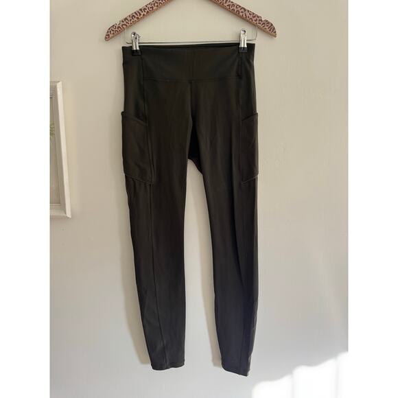 LULULEMON Speed Up Tight Olive Green *Full-On Luxtreme 28" Size 6 - Picture 3 of 7